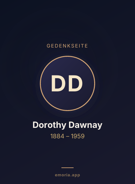 Gedenkportrait von Dorothy Dawnay