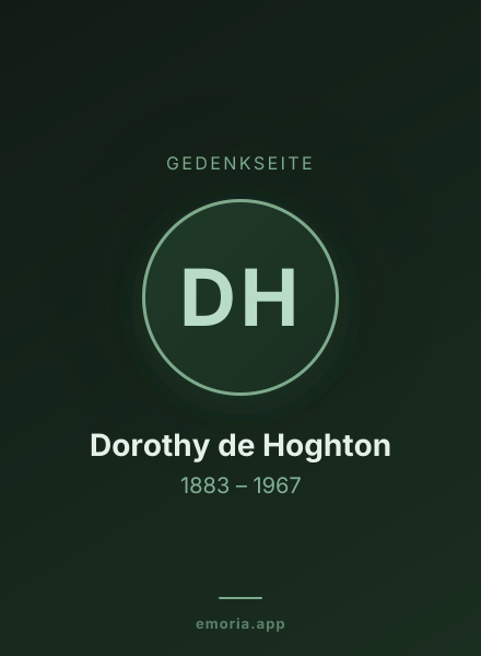 Gedenkportrait von Dorothy de Hoghton