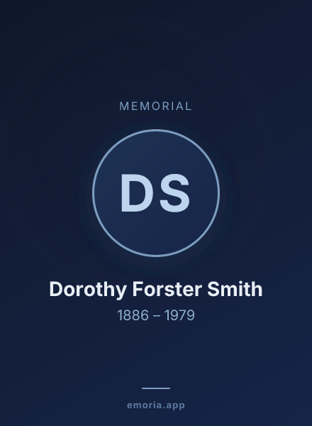 Memorial portrait of Dorothy Forster Smith