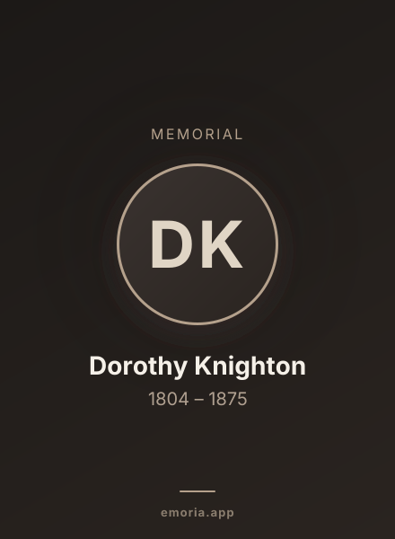 Memorial portrait of Dorothy Knighton
