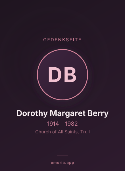 Gedenkportrait von Dorothy Margaret Berry