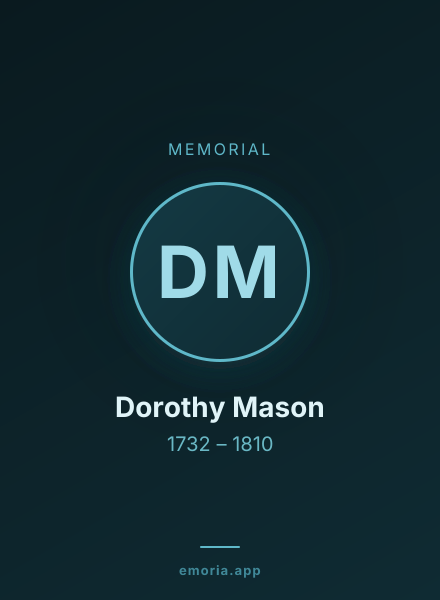 Memorial portrait of Dorothy Mason