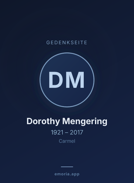 Gedenkportrait von Dorothy Mengering