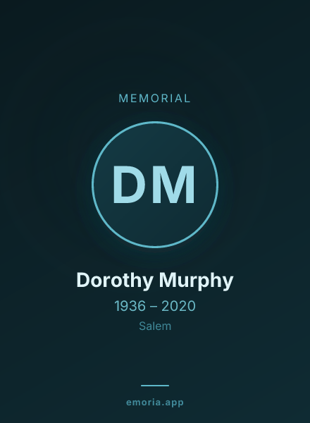 Memorial portrait of Dorothy Murphy