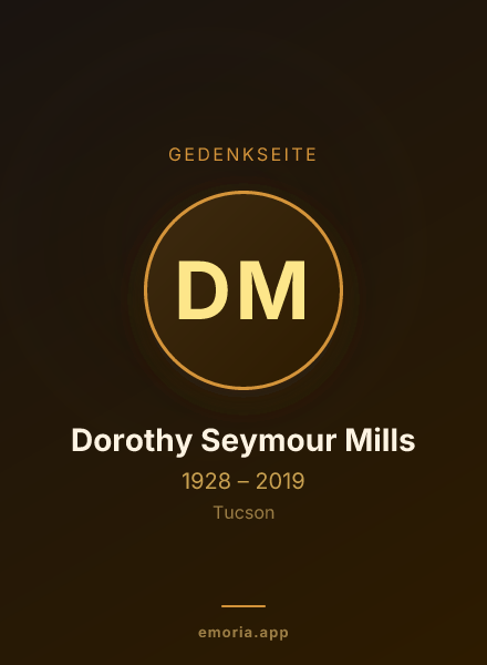 Gedenkportrait von Dorothy Seymour Mills