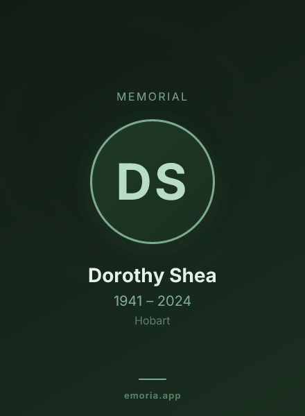 Memorial portrait of Dorothy Shea