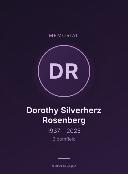 Memorial portrait of Dorothy Silverherz Rosenberg