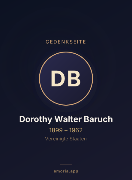 Gedenkportrait von Dorothy Walter Baruch