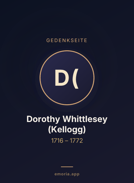Gedenkportrait von Dorothy Whittlesey (Kellogg)