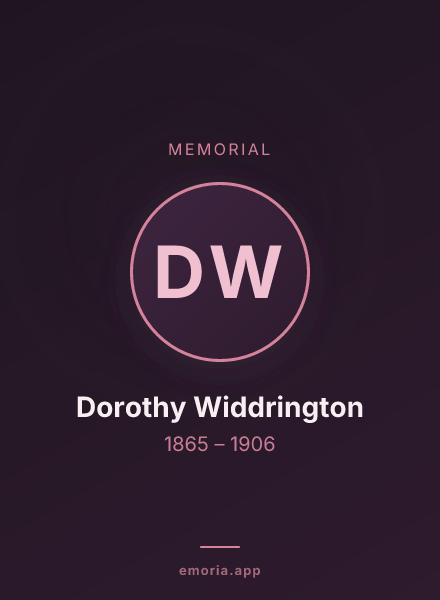Memorial portrait of Dorothy Widdrington