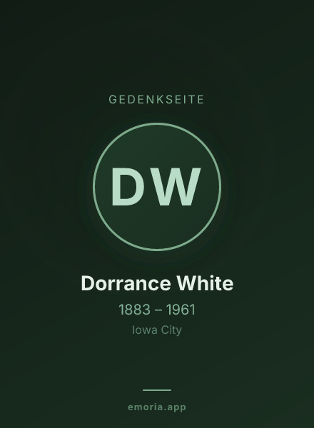 Gedenkportrait von Dorrance White