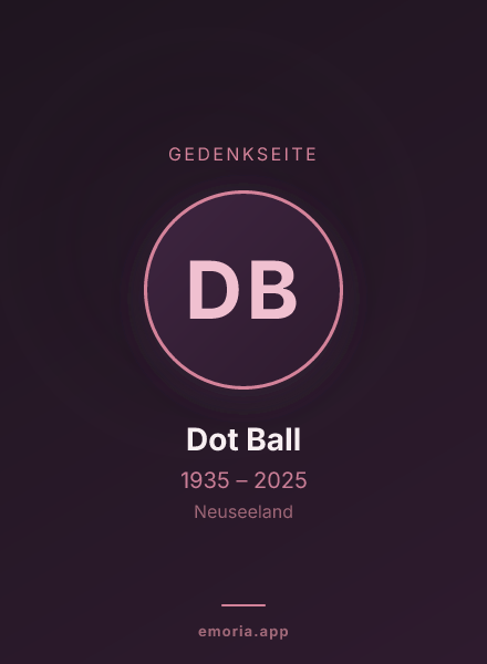 Gedenkportrait von Dot Ball