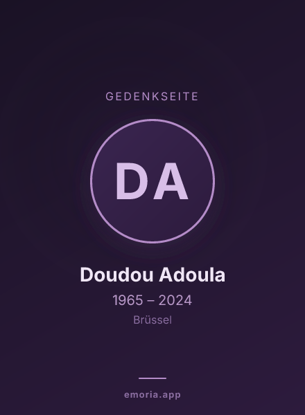 Gedenkportrait von Doudou Adoula
