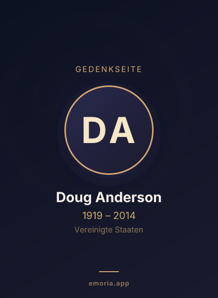 Gedenkportrait von Doug Anderson