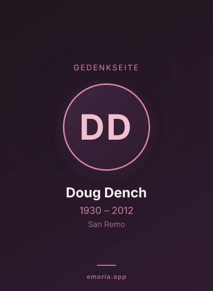 Gedenkportrait von Doug Dench