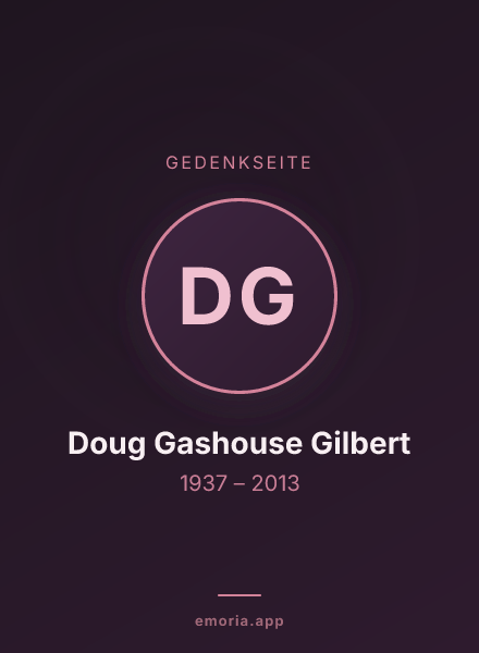 Gedenkportrait von Doug Gashouse Gilbert