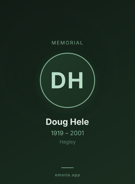 Memorial portrait of Doug Hele