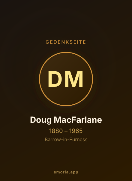 Gedenkportrait von Doug MacFarlane