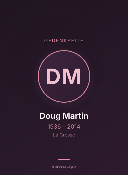 Gedenkportrait von Doug Martin