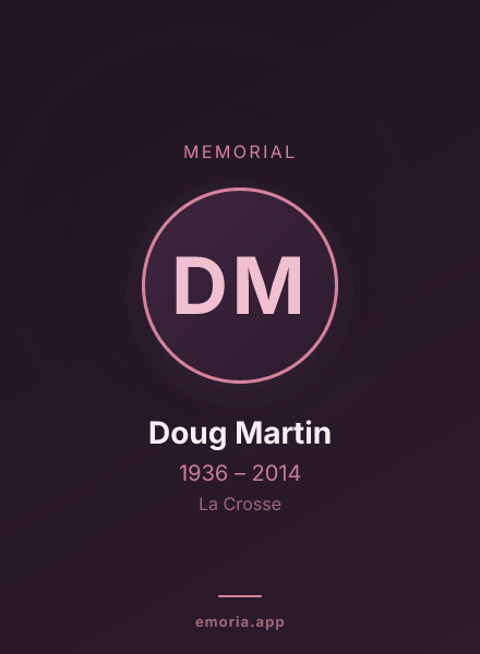 Memorial portrait of Doug Martin