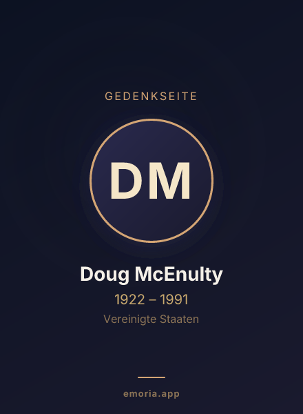 Gedenkportrait von Doug McEnulty
