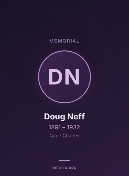 Memorial portrait of Doug Neff