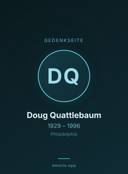 Gedenkportrait von Doug Quattlebaum