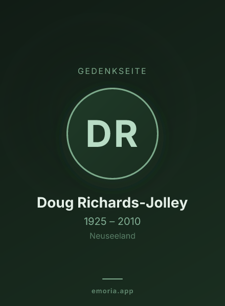 Gedenkportrait von Doug Richards-Jolley