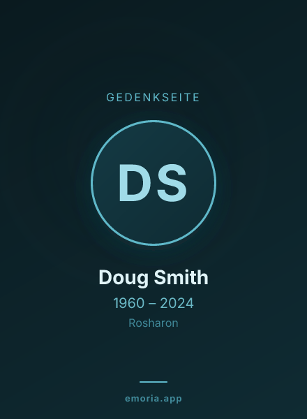 Gedenkportrait von Doug Smith