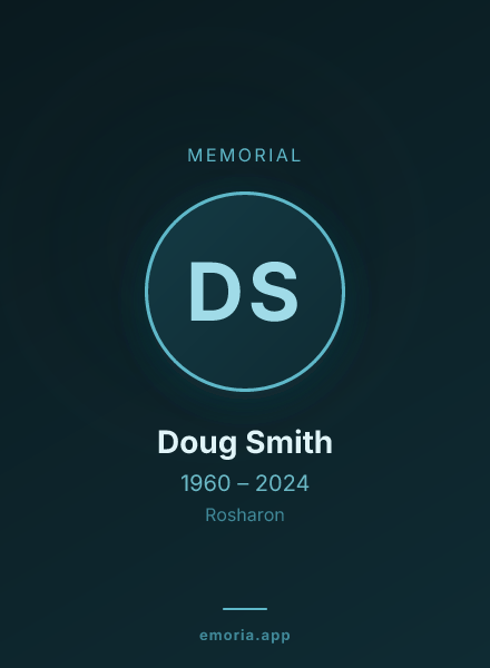 Memorial portrait of Doug Smith