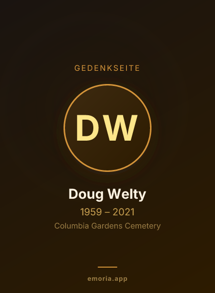 Gedenkportrait von Doug Welty