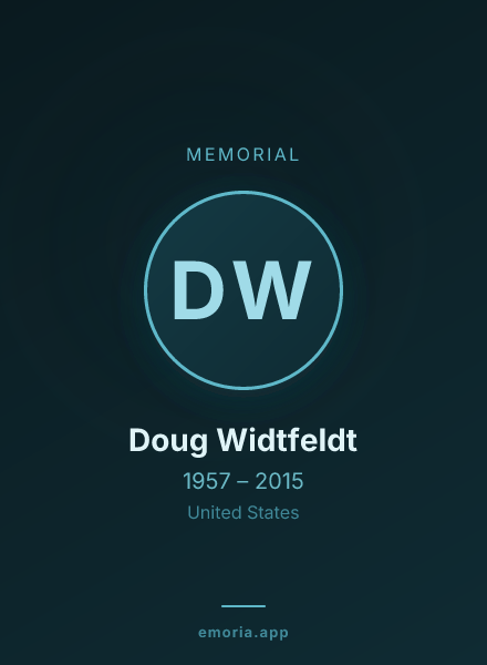 Memorial portrait of Doug Widtfeldt