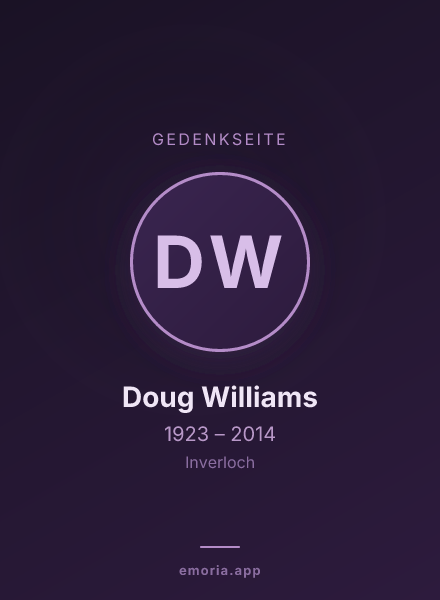 Gedenkportrait von Doug Williams