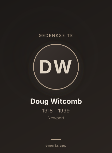 Gedenkportrait von Doug Witcomb