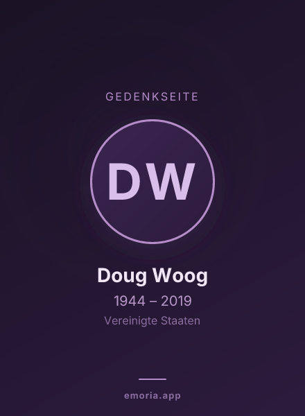 Gedenkportrait von Doug Woog