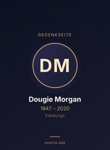 Gedenkportrait von Dougie Morgan