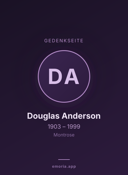 Gedenkportrait von Douglas Anderson