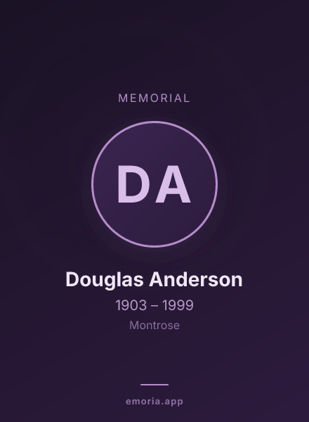 Memorial portrait of Douglas Anderson