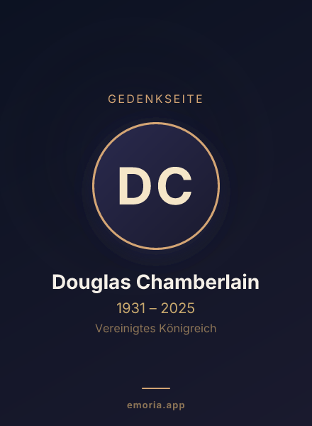 Gedenkportrait von Douglas Chamberlain