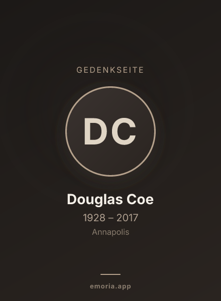 Gedenkportrait von Douglas Coe