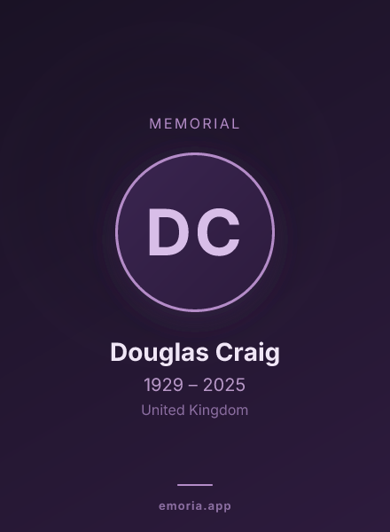 Memorial portrait of Douglas Craig