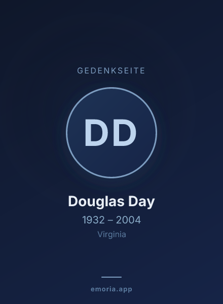 Gedenkportrait von Douglas Day