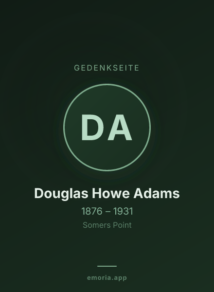 Gedenkportrait von Douglas Howe Adams