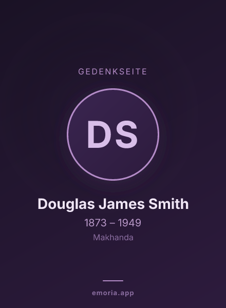 Gedenkportrait von Douglas James Smith