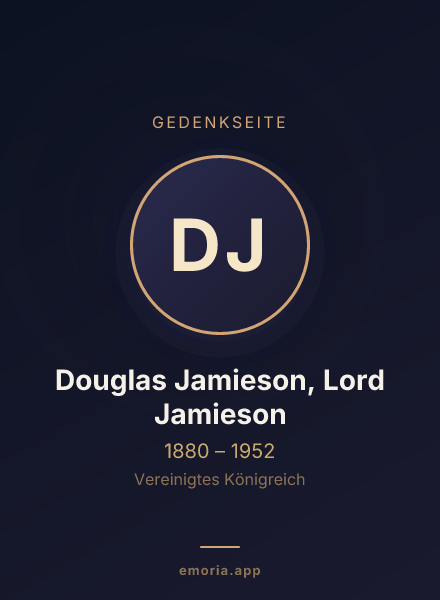 Gedenkportrait von Douglas Jamieson, Lord Jamieson