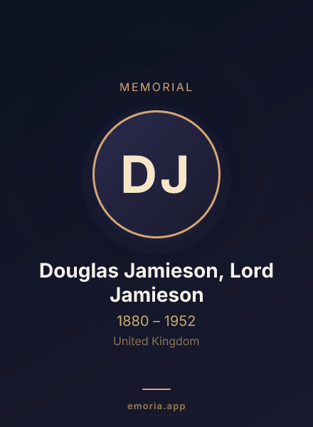 Memorial portrait of Douglas Jamieson, Lord Jamieson