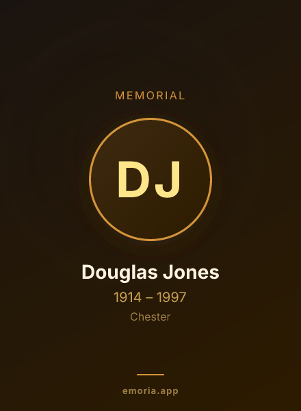 Memorial portrait of Douglas Jones