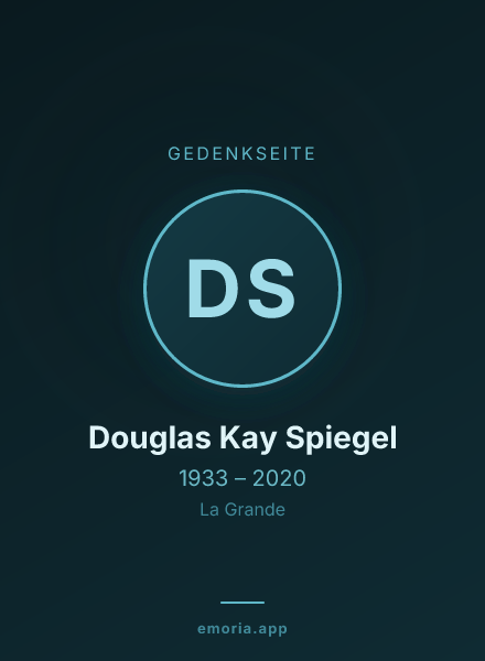 Gedenkportrait von Douglas Kay Spiegel