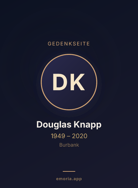 Gedenkportrait von Douglas Knapp