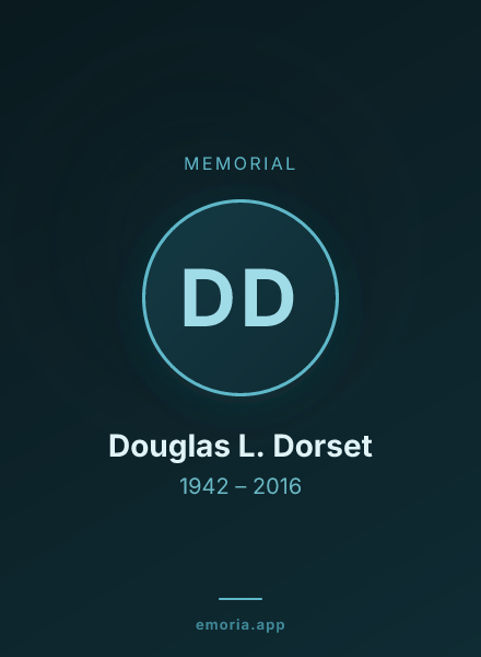 Memorial portrait of Douglas L. Dorset